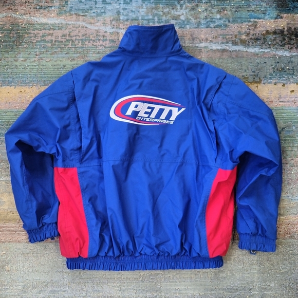 Vintage Gore-Tex NASCAR Petty Enterprises Red White Blue Jacket Mens Siz… - Picture 2 of 8